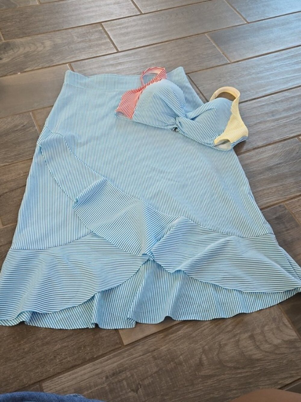 Lands' End Striped Swim Set 10 D, S
